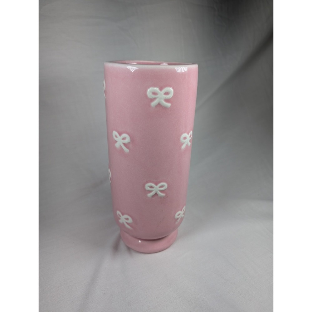 Room Essentials Ceramic Pink Bow Vase